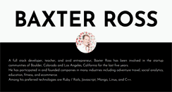 Desktop Screenshot of baxterross.com