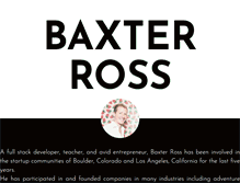 Tablet Screenshot of baxterross.com